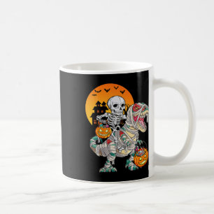 Halloween Dinosaur T Rex Skeleton Scary Boys Kids Coffee Mug