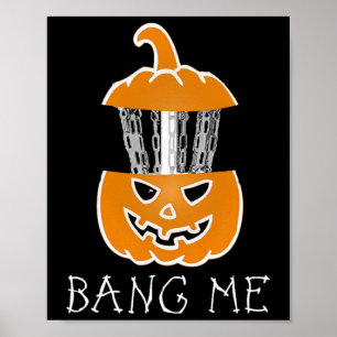 Halloween Disc Golf Pumpkin Frisbee Golf Ng Me Ske Poster