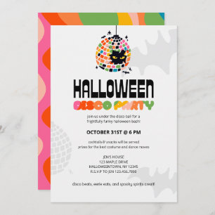 Halloween Disco Ball Party Invitation
