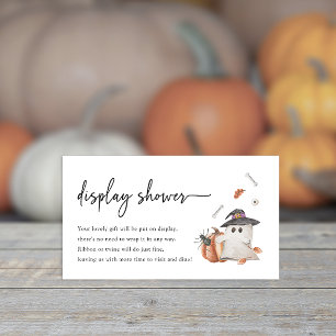 Halloween Display Baby Shower Enclosure Card