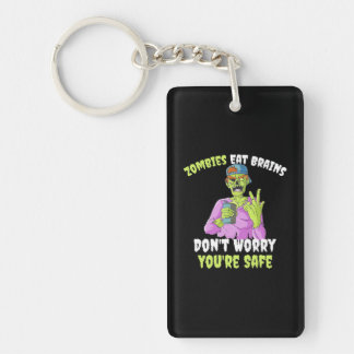 Halloween Do Not Worry You Are Safe Key Ring