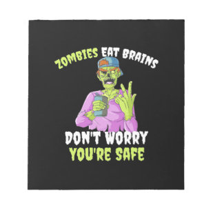 Halloween Do Not Worry You Are Safe Notepad