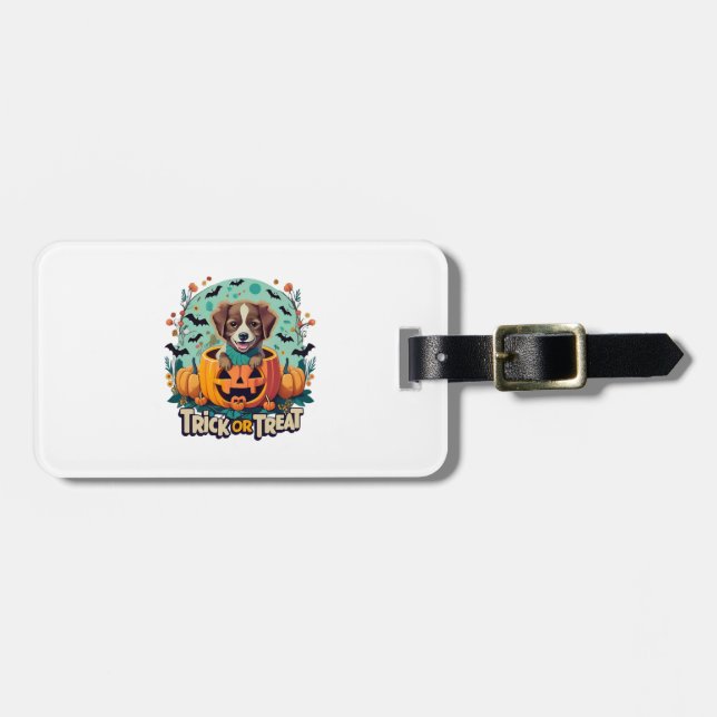 Halloween Dog  1 Luggage Tag (Front Horizontal)