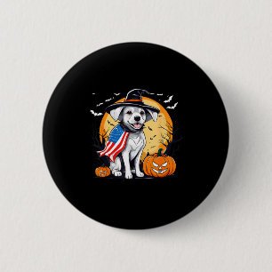 Halloween dog 6 cm round badge