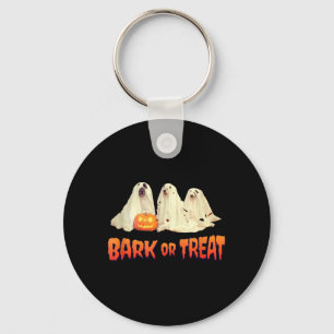 Halloween Dog Bark Or Treat Key Ring