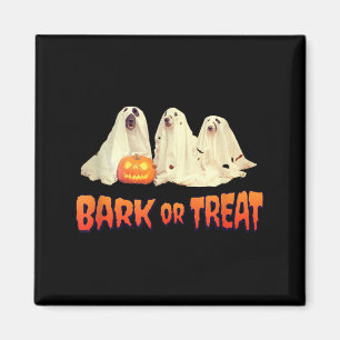 Halloween Dog Bark Or Treat Magnet