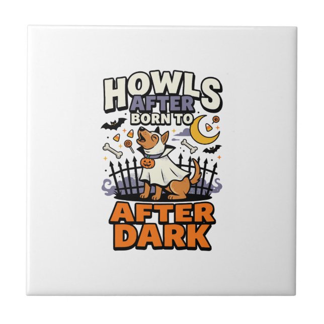 Halloween Dog Boo Crew (5) Tile (Front)