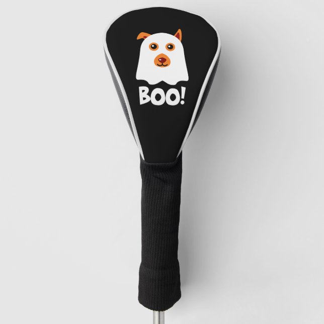 Halloween Dog Boo Golf Head Cover (Front)