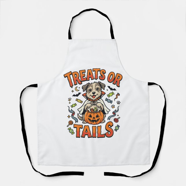 Halloween Dog Candy Mischief Apron (Front)