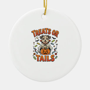 Halloween Dog Candy Mischief Ceramic Tree Decoration