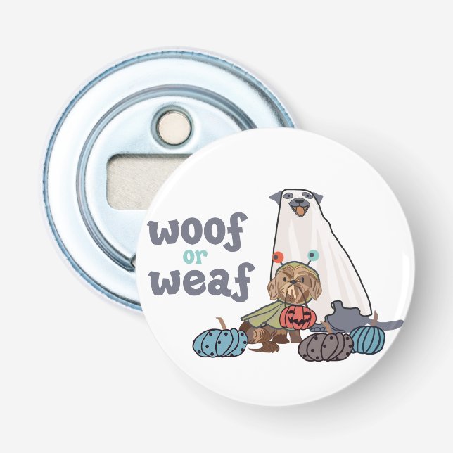 Halloween Dog Coaster Bottle Opener (Front)