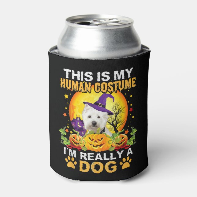 Halloween dog costume can cooler (Can Front)