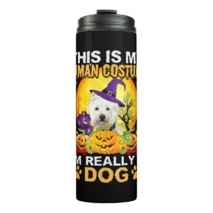 Halloween dog costume thermal tumbler
