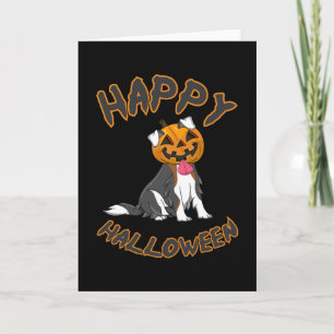Halloween Dog Dogs Pumpkin Horror Gift Idea Card
