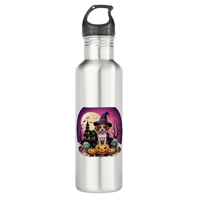 Halloween Dog Fall Lovers 710 Ml Water Bottle (Front)