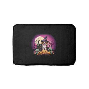 Halloween Dog Fall Lovers Bath Mat