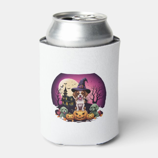 Halloween Dog Fall Lovers Can Cooler (Can Front)