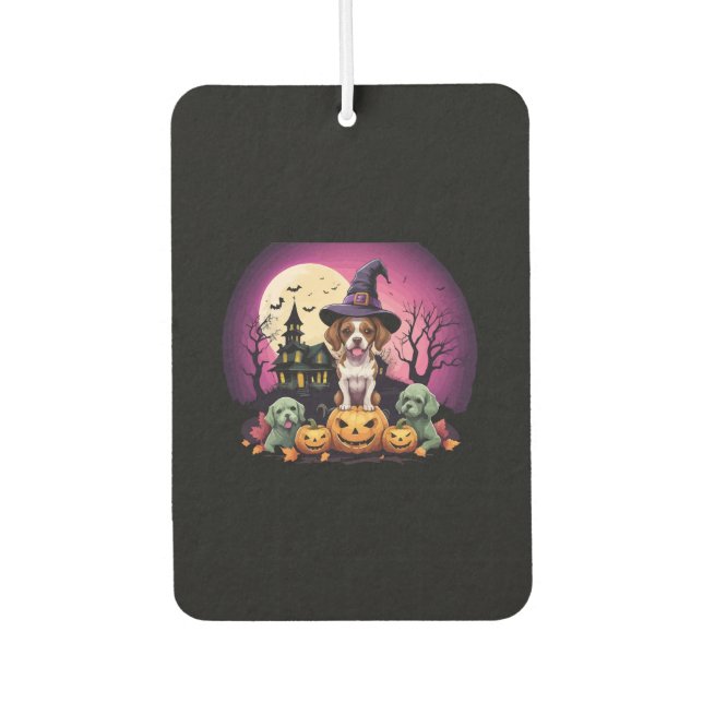 Halloween Dog Fall Lovers Car Air Freshener (Front)