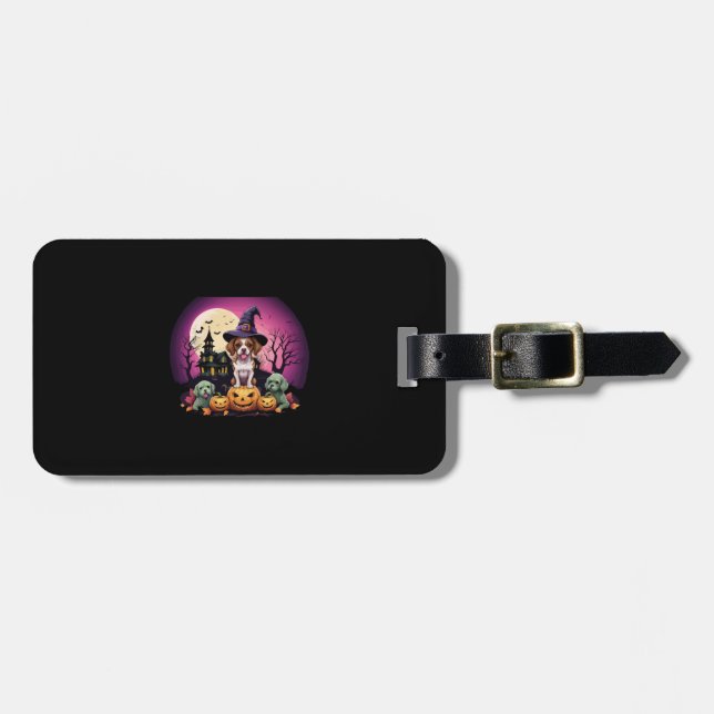 Halloween Dog Fall Lovers Luggage Tag (Front Horizontal)
