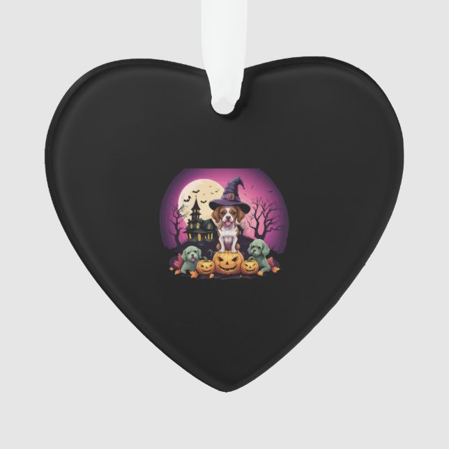 Halloween Dog Fall Lovers Ornament (Front)