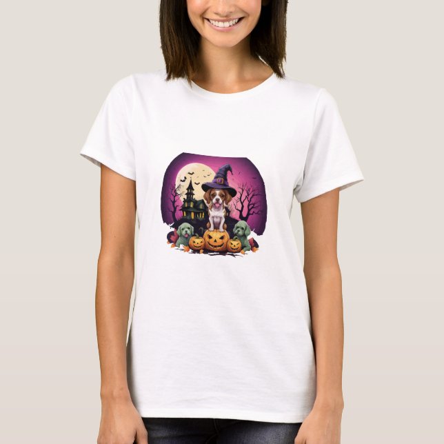 Halloween Dog Fall Lovers T-Shirt (Front)