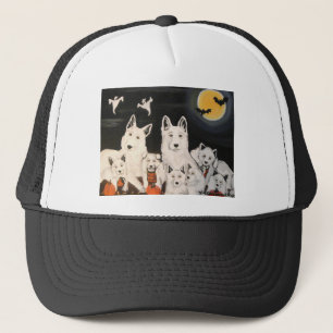 Halloween Dog Family Trucker Hat