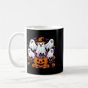 Halloween Dog Ghost Halloween Dog Men Women Coffee Mug