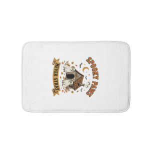 Halloween Dog Ghost Paws Bath Mat