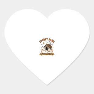 Halloween Dog Ghost Paws Heart Sticker