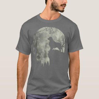 Halloween Dog Golden Tee Golden Dog Moon Howl In F
