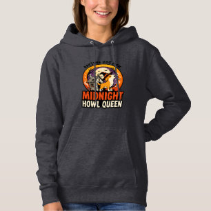 Halloween Dog Howl Queen Hoodie
