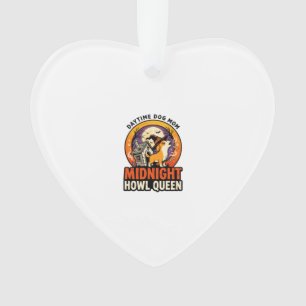 Halloween Dog Howl Queen Ornament