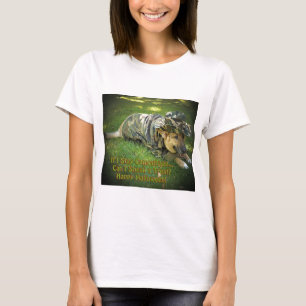 Halloween Dog in Camouflage T-Shirt