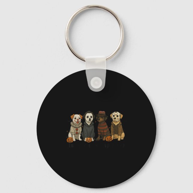 Halloween Dog,just A Soky Paw,dog Lover,retro Hall Key Ring (Front)