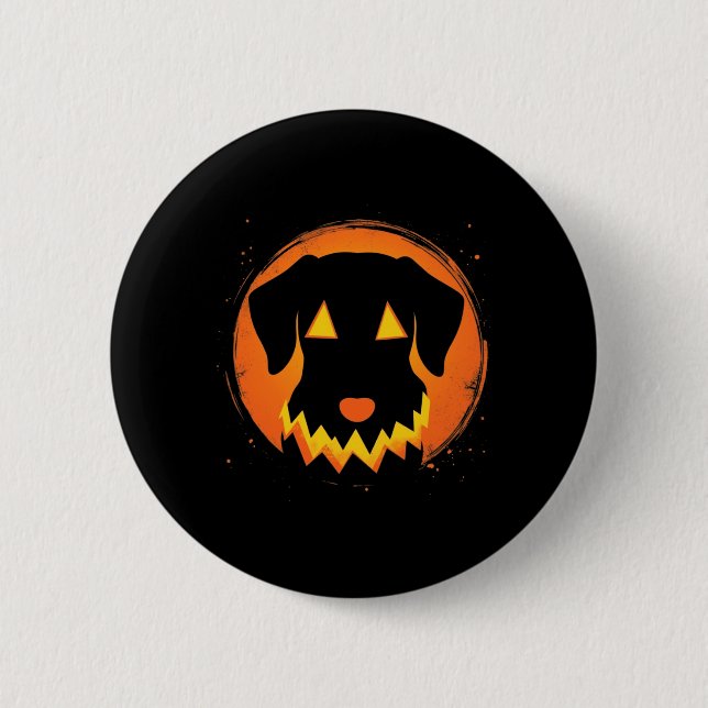 Halloween Dog Long Sleeve 6 Cm Round Badge (Front)