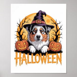 Halloween Dog Lover's Fun Mood Costume For Parties Poster