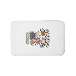 Halloween Dog Magic Vibes Bath Mat