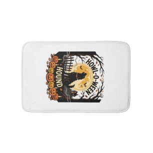 Halloween Dog Moon Howl (2) Bath Mat