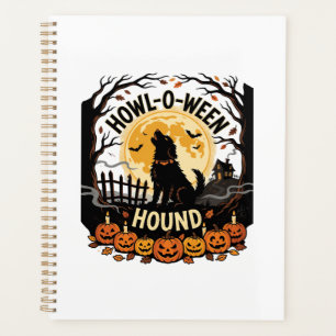 Halloween Dog Moon Howl (2) Planner