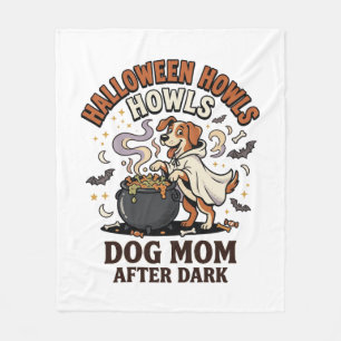 Halloween Dog Mum After Dark Fleece Blanket