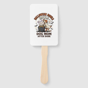 Halloween Dog Mum After Dark Hand Fan