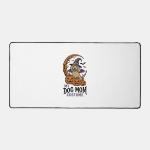 Halloween Dog Mum Shirt Witch Pup Costume Graphic_ Desk Mat