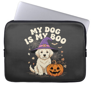 Halloween Dog My Dog Is My Boo Laptop Sleeve