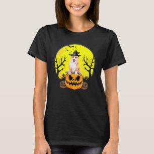 Halloween Dog Pembroke Welsh Corgi And Pumpkin T-Shirt