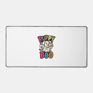 Halloween Dog Puppy Boo Desk Mat