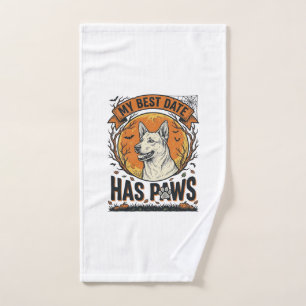 Halloween Dog Shirt For Proud Pet Parents Hand Towel