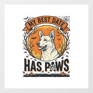 Halloween Dog Shirt For Proud Pet Parents Window Cling
