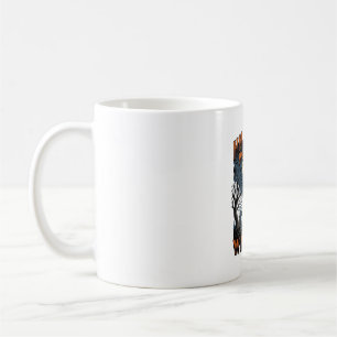 Halloween Dog Shirt Vintage Graveyard Pup Coffee Mug