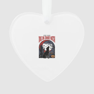 Halloween Dog Shirt Zombie Patrol Design_1 Ornament