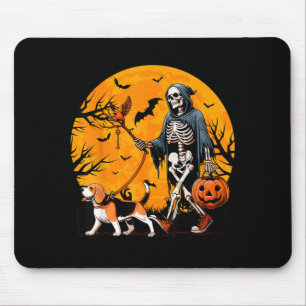 Halloween Dog Skeleton Leads Dog Halloween Beagle Mouse Mat
